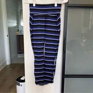 Free People Movement Gidget High Rise Blue Striped Leggings - Size XS